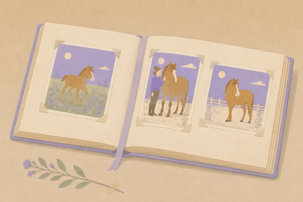 An illustrated album of small horse memories