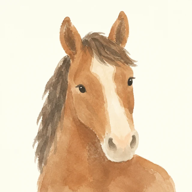 Chesnut painted in a pastoral palette